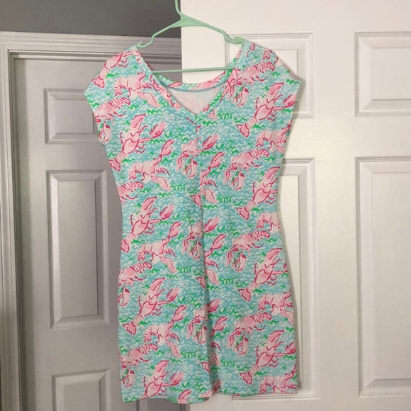 Lilly Pulitzer Lobstah Roll Shift Dress Size Small - Picture 2 of 5